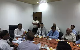 Meeting with the Hon. Minister of Plantation Industries, Mr. Lakshman Kiriella M.P. – 2015